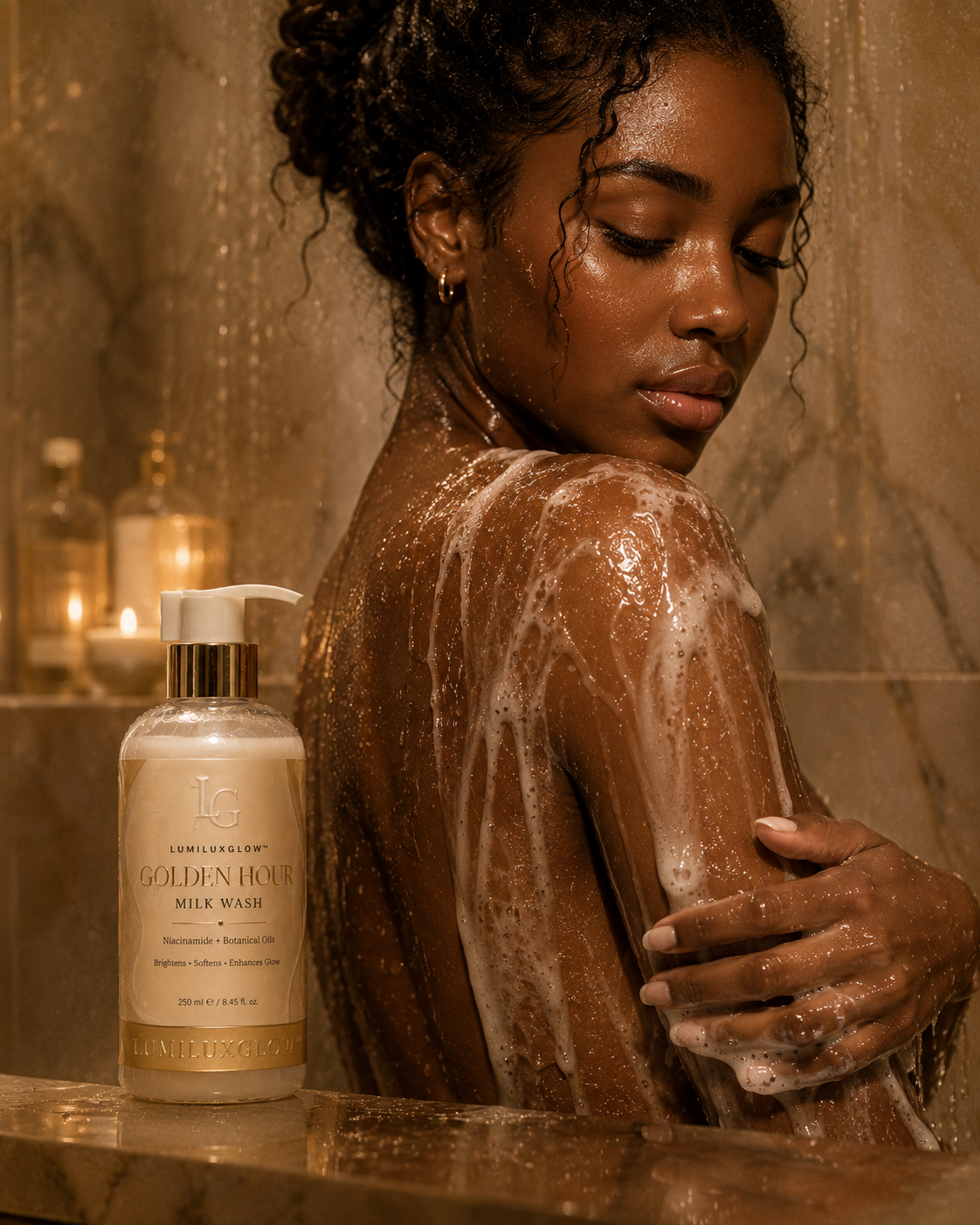 GOLDEN HOUR Milk Wash Niacinamide + Botanical Oils