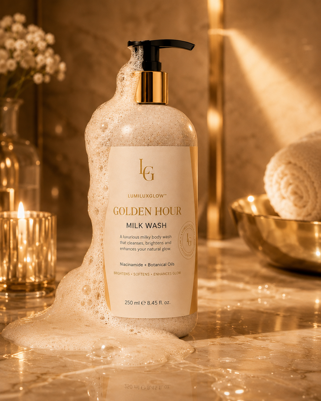 GOLDEN HOUR Milk Wash Niacinamide + Botanical Oils