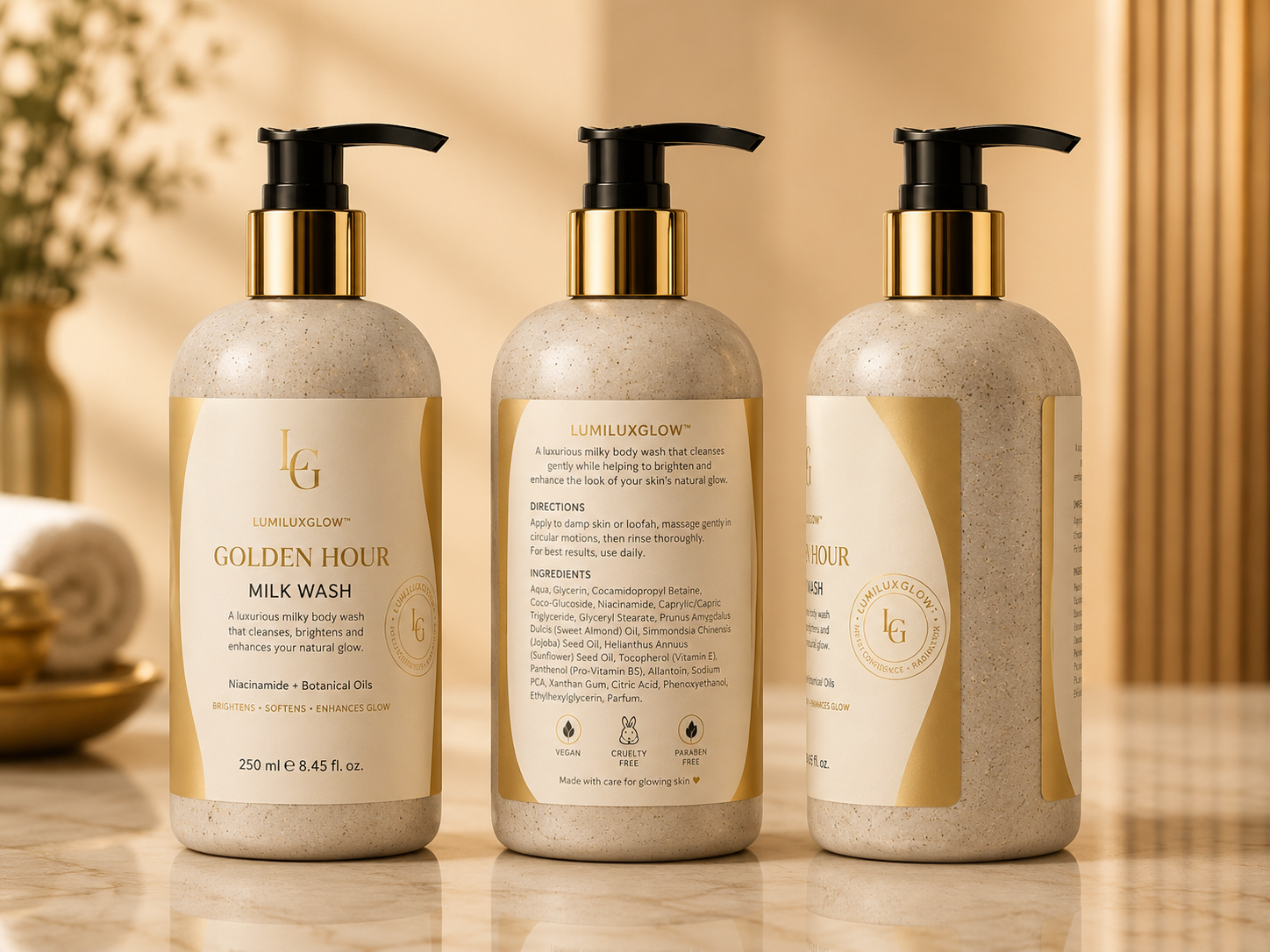 GOLDEN HOUR Milk Wash Niacinamide + Botanical Oils