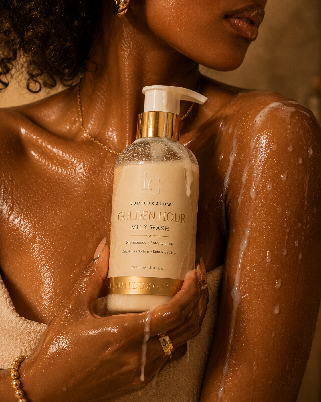 GOLDEN HOUR Milk Wash Niacinamide + Botanical Oils