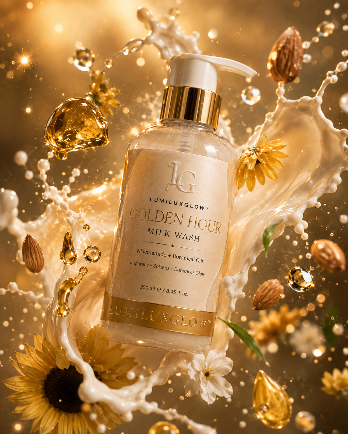 GOLDEN HOUR Milk Wash  Niacinamide + Botanical Oils