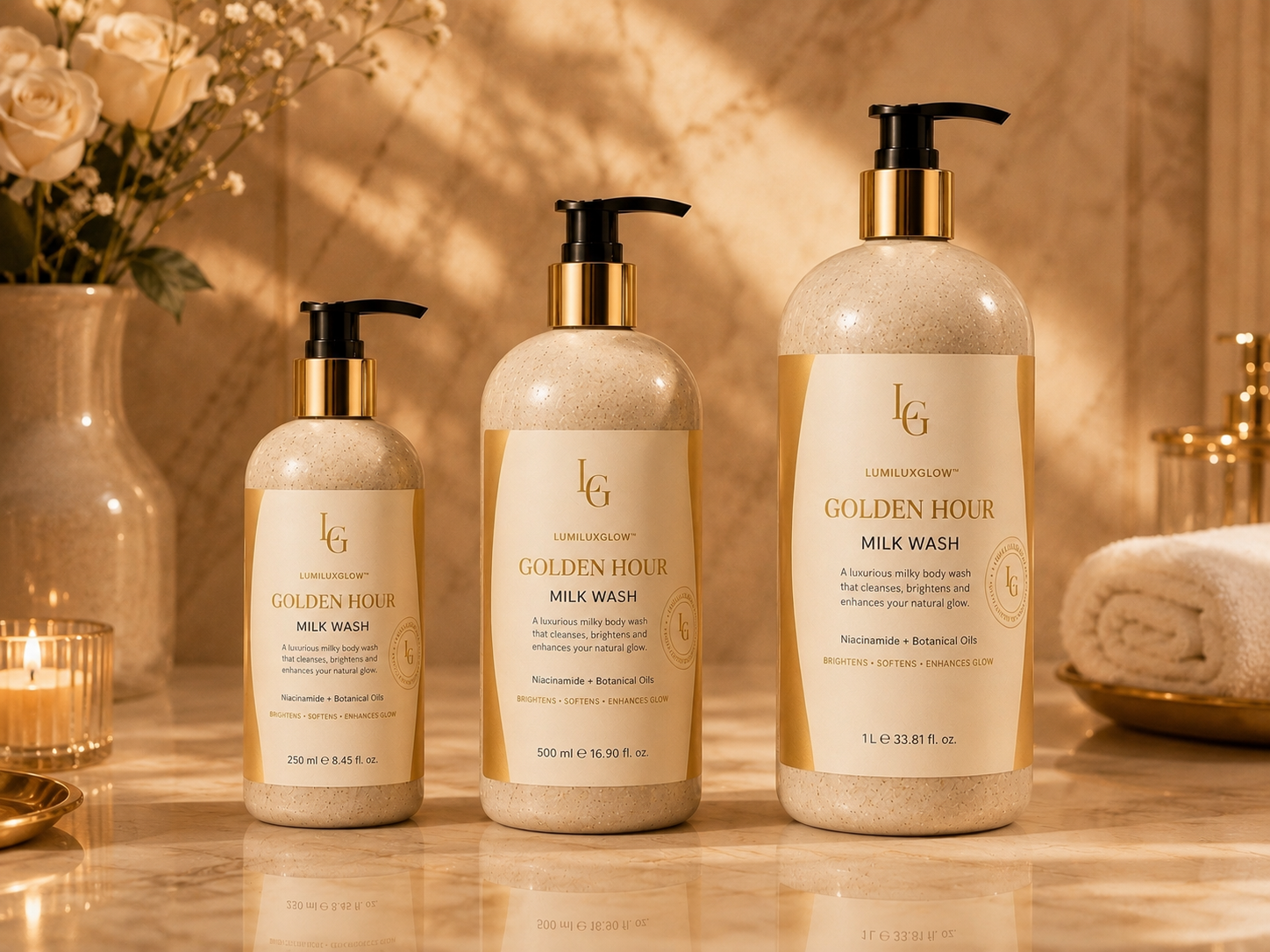 GOLDEN HOUR Milk Wash  Niacinamide + Botanical Oils