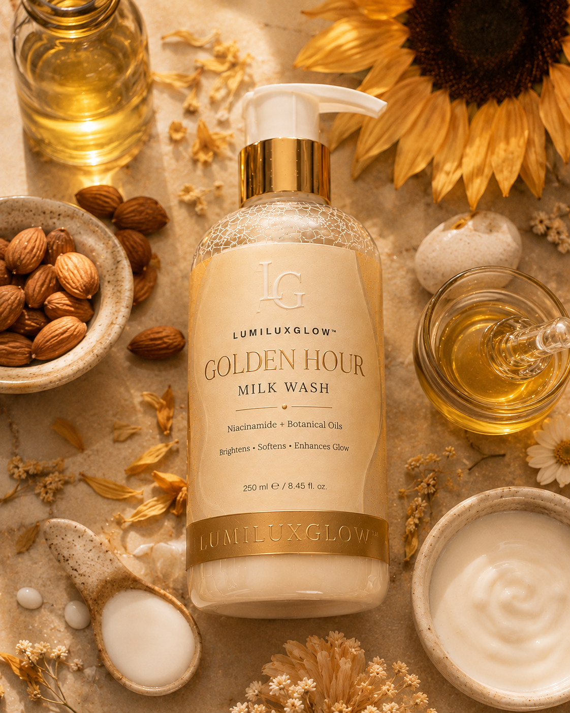 GOLDEN HOUR Milk Wash  Niacinamide + Botanical Oils