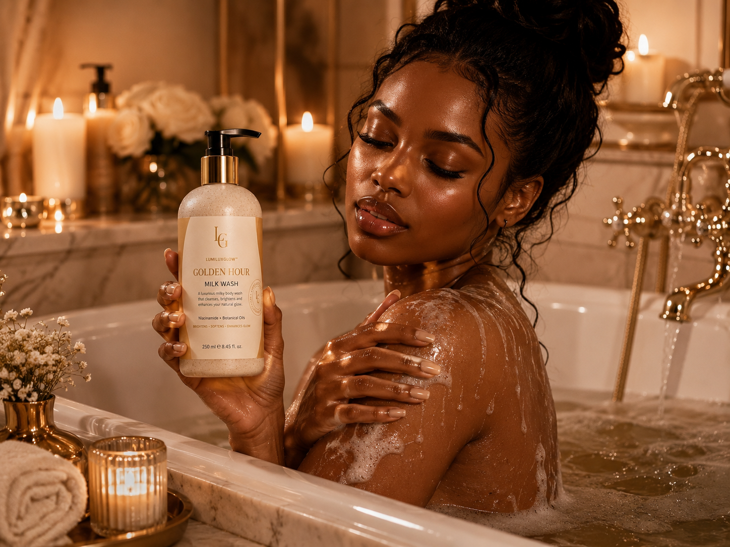 GOLDEN HOUR Milk Wash  Niacinamide + Botanical Oils