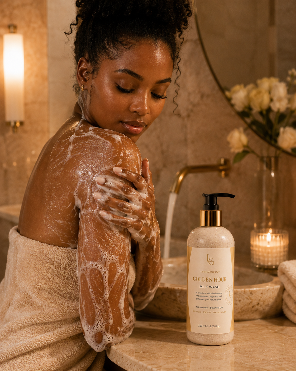 GOLDEN HOUR Milk Wash  Niacinamide + Botanical Oils